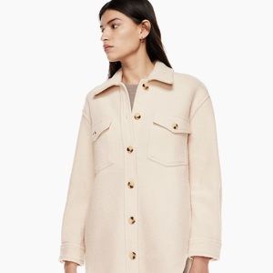 Aritzia Ganna Jacket - Heather Bone - Size XS